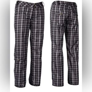 NILS Sally ski snowboard pants plaid. Size 2. EUC.